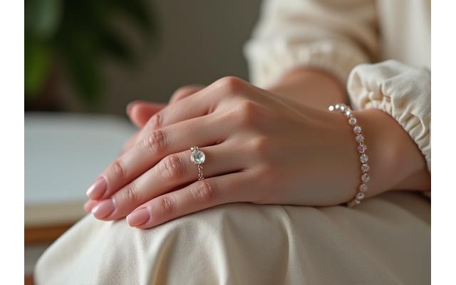 Elegant crystal necklaces and bracelets being worn, showcasing their aesthetic and wellness benefits
